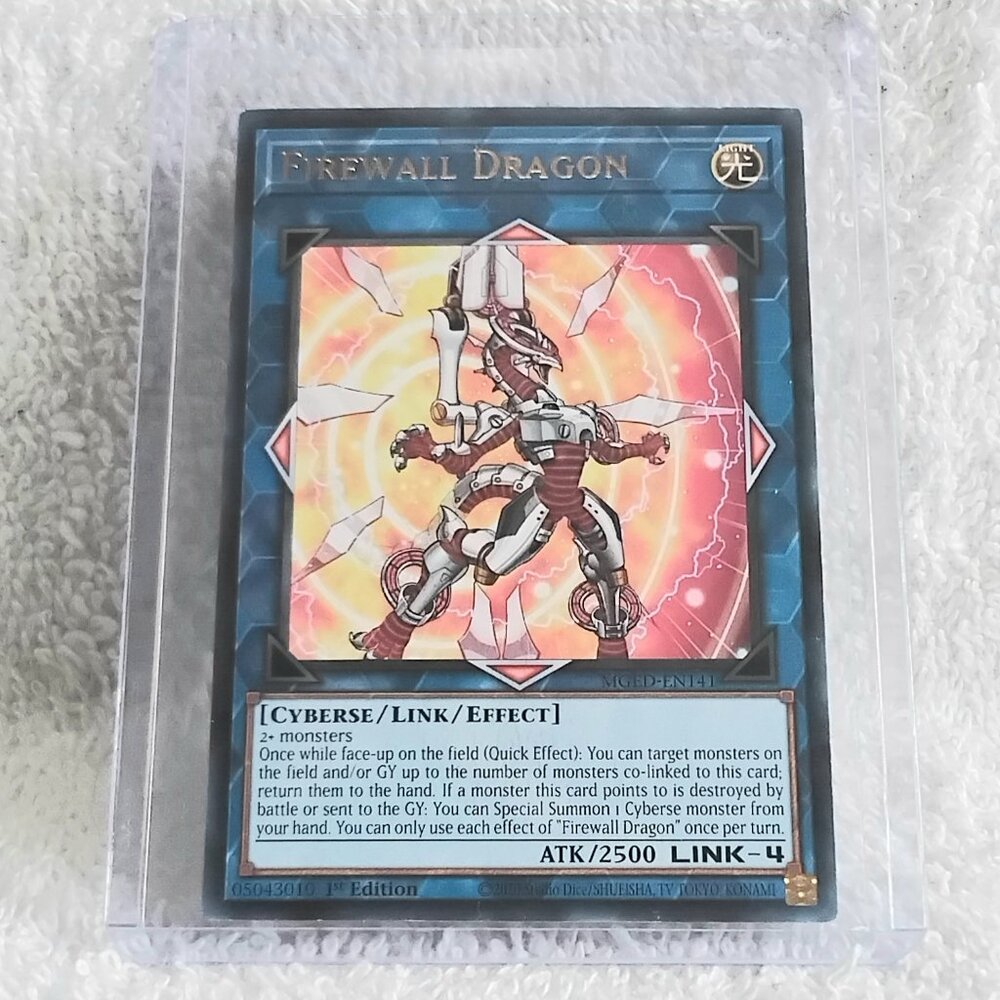 3/$35 Mint 2020 Yu-Gi-Oh! Firewall Dragon MGED-EN141 UR Holo 1st Ed Card!!